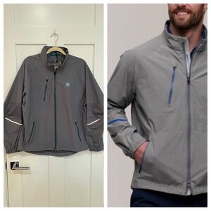 NEW Zero Restriction Power Torque Waterproof Full Zip Golf Rain Jacket Medium